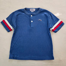 Load image into Gallery viewer, Vintage Lacoste Blue Tee kids 6/7 *flaw

