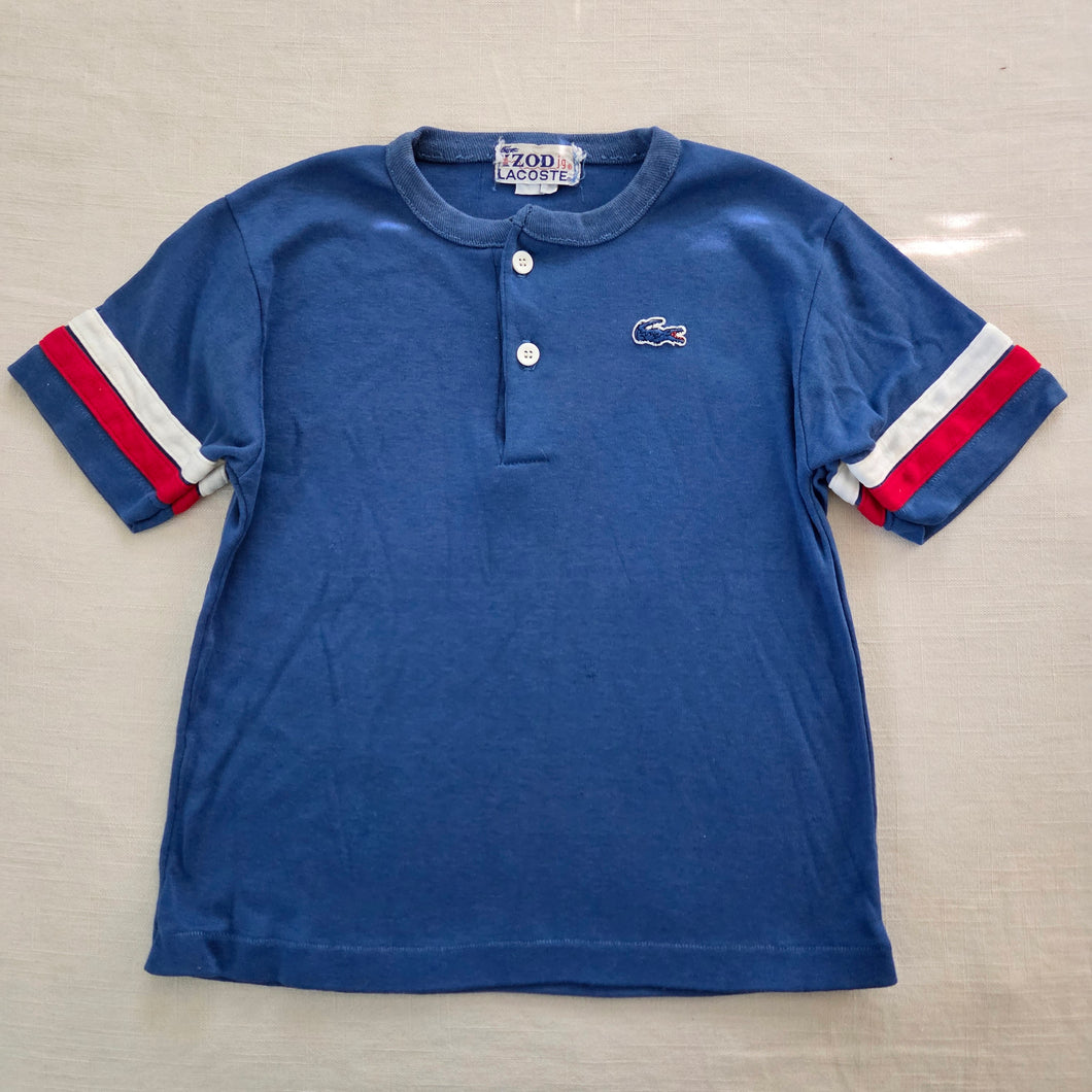 Vintage Lacoste Blue Tee kids 6/7 *flaw