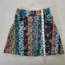 Load image into Gallery viewer, Vintage Striped Floral Skirt kids 7/8 *missing button
