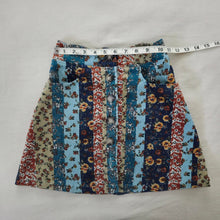 Load image into Gallery viewer, Vintage Striped Floral Skirt kids 7/8 *missing button
