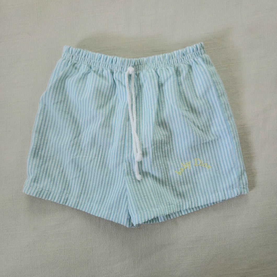 Vintage Baby Dior Striped Swim Shorts 18 months