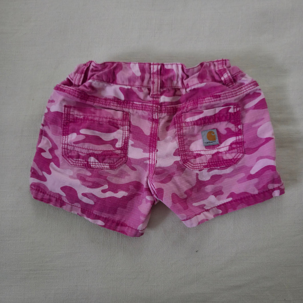 Carhartt Pink Camo Shorts 2t