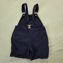 Load image into Gallery viewer, Vintage Dinosaur Navy Shortalls 4t

