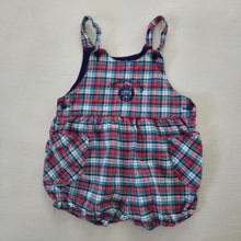 Load image into Gallery viewer, Vintage Plaid Bubble Shortalls 18 months
