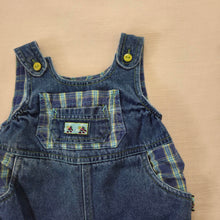 Load image into Gallery viewer, Vintage Denim + Plaid Bubble 12 months
