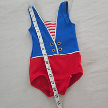 Load image into Gallery viewer, Vintage Sailor Swimsuit 12-18 months
