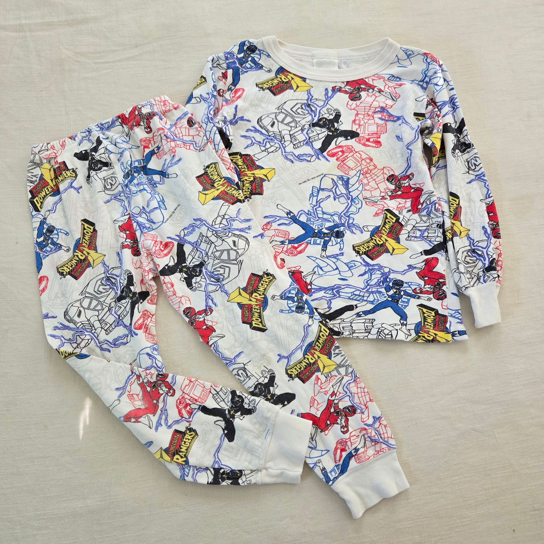 Vintage Power Rangers PJs Set 5t