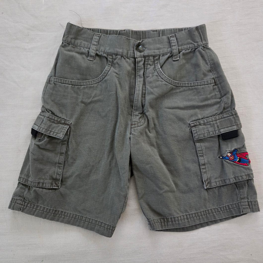 Superman Warner Bros Army Green Cargo Shorts 4t