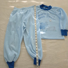 Load image into Gallery viewer, Vintage Cookie Monster Soccer PJs Set 4t
