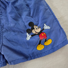 Load image into Gallery viewer, Vintage Mickey Mouse Blue Swim Trunks kids 6/7
