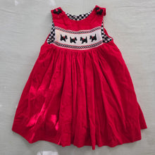 Load image into Gallery viewer, Vintage Scotty Smocked Red Dress 3t/4t
