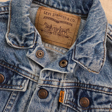 Load image into Gallery viewer, Vintage Levi's Trucker Jean Jacket Orange Tab 3t
