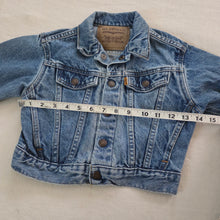 Load image into Gallery viewer, Vintage Levi's Trucker Jean Jacket Orange Tab 3t
