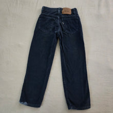 Load image into Gallery viewer, Vintage Levi&#39;s 550 Fit Navy Blue Cord Pants kids 7
