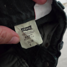 Load image into Gallery viewer, Vintage Levi's 550 Fit Dark Green Jeans Orange Tab 4t SLIM
