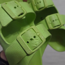 Load image into Gallery viewer, Birkenstock Lime Green Sandals kids 2
