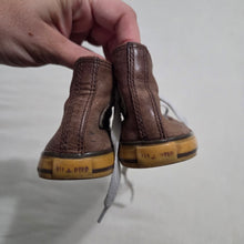 Load image into Gallery viewer, Converse Brown Leather High Tops toddler 10
