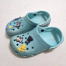 Load image into Gallery viewer, Crocs Glittery Blue Shoes kids 13
