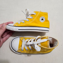 Load image into Gallery viewer, Converse Yellow High Top Shoes toddler 10
