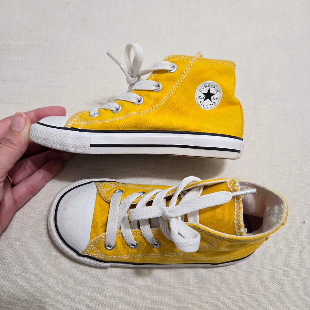 Converse Yellow High Top Shoes toddler 10