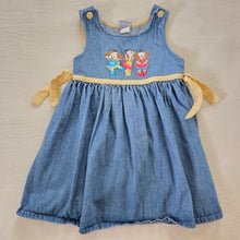 Load image into Gallery viewer, Vintage Ballet Puppies Denim Dress kids 6

