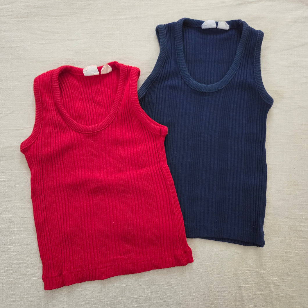 Vintage 70s Ribbed Tank Top Bundle 4t