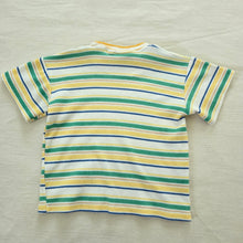 Load image into Gallery viewer, Vintage Green/Yellow Striped Tee 2t
