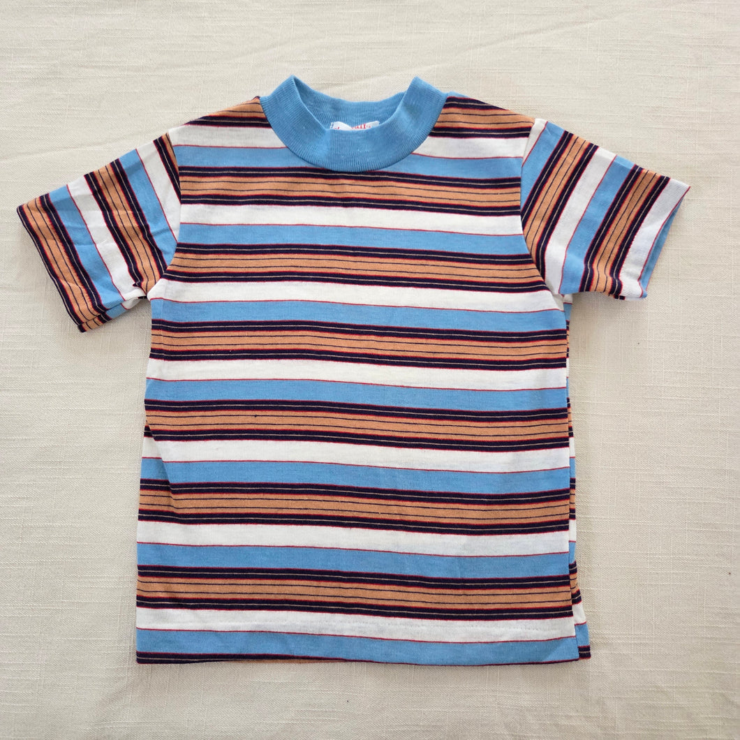 Vintage Blue/Brown Striped Shirt 2t/3t