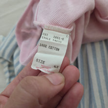 Load image into Gallery viewer, Vintage Pink/Striped Sleeveless Dress kids 6
