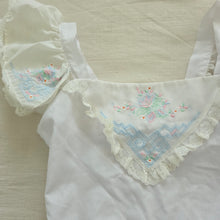 Load image into Gallery viewer, Vintage White Embroidered Sleeveless Dress kids 10
