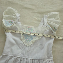 Load image into Gallery viewer, Vintage White Embroidered Sleeveless Dress kids 10
