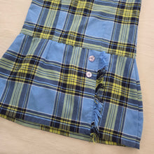 Load image into Gallery viewer, Vintage Blue/Green Plaid Dress kids 7/8
