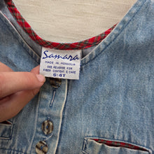 Load image into Gallery viewer, Vintage Samara Denim Dress 2t *missing button
