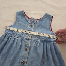 Load image into Gallery viewer, Vintage Samara Denim Dress 2t *missing button
