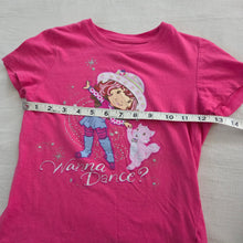 Load image into Gallery viewer, Older Strawberry Shortcake &quot;Wanna Dance?&quot; Tee kids 7/8 *flaw
