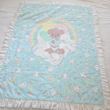 Load image into Gallery viewer, Vintage Precious Moments Bear Quilted Toddler Blanket
