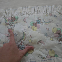 Load image into Gallery viewer, Vintage Precious Moments Bear Quilted Toddler Blanket
