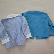 Load image into Gallery viewer, Vintage Blue Blazer + Shirt Bundle 12 months
