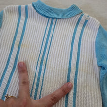 Load image into Gallery viewer, Vintage Blue Knit Matching Set 18 months
