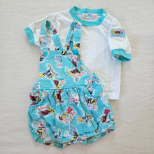 Load image into Gallery viewer, Vintage 90s Animals Shortalls + Shirt Set 24 months
