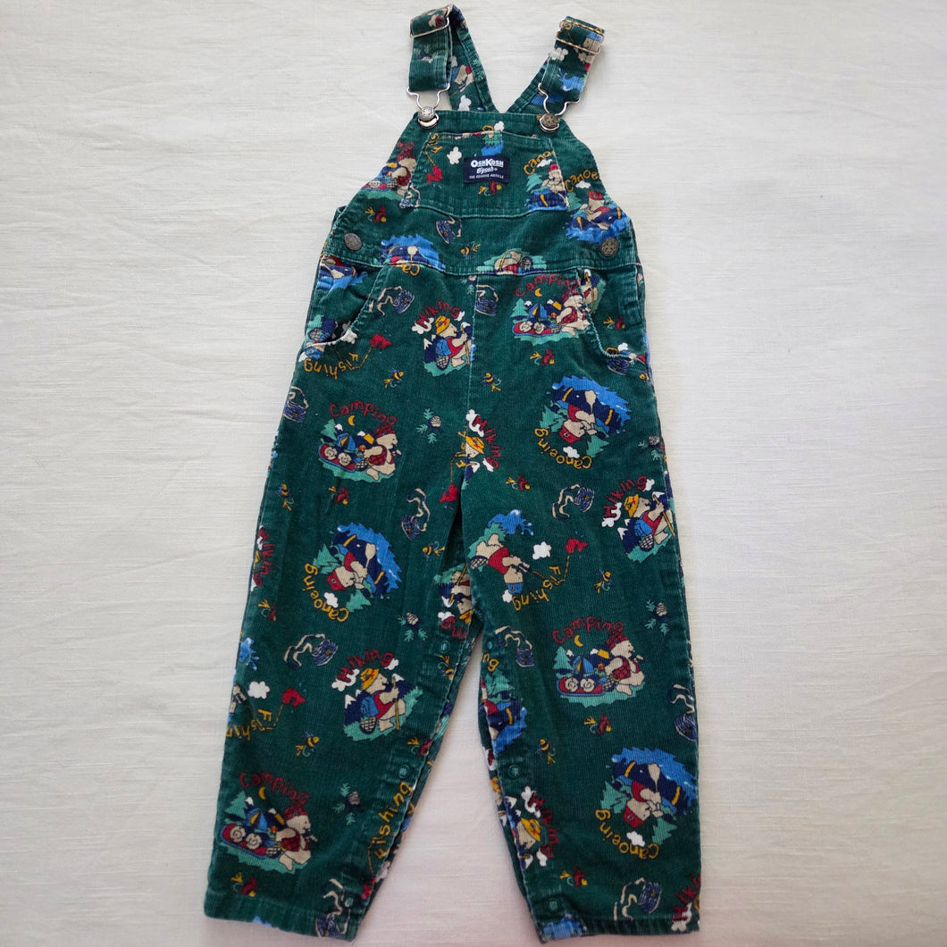 Vintage Oshkosh Camping Bears Overalls 4t
