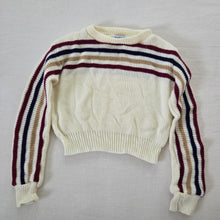 Load image into Gallery viewer, Vintage Knit Striped Sweater 3t
