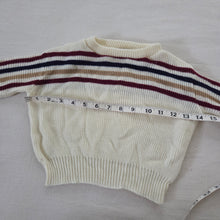 Load image into Gallery viewer, Vintage Knit Striped Sweater 3t
