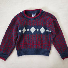 Load image into Gallery viewer, Vintage Knit Pattern Sweater 3t
