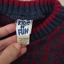 Load image into Gallery viewer, Vintage Knit Pattern Sweater 3t
