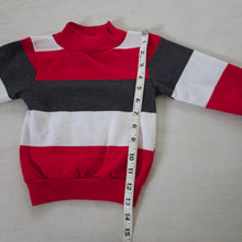 Load image into Gallery viewer, Vintage Red Striped Turtleneck 2t/3t
