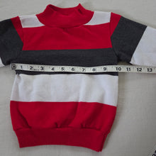 Load image into Gallery viewer, Vintage Red Striped Turtleneck 2t/3t
