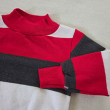 Load image into Gallery viewer, Vintage Red Striped Turtleneck 2t/3t
