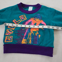 Load image into Gallery viewer, Vintage Cycle Green/Purple Crewneck 18 months
