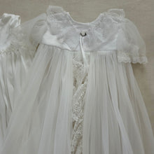 Load image into Gallery viewer, Vintage Baptism Dress &amp; Sheer Overlay Set 2t/3t
